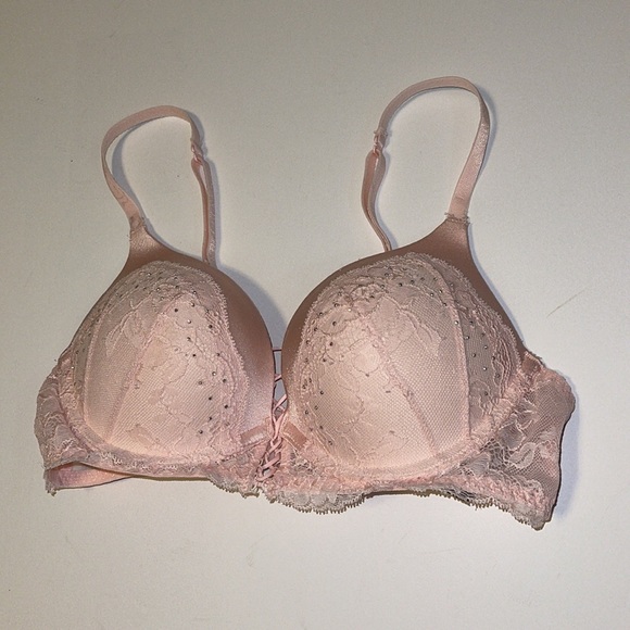 🆕 La SENZA “Hello Sugar” Pink Corset Push Up Bra - Women’s Size 32B / B32 - Picture 2 of 8